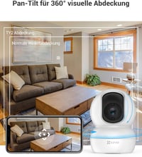 EZVIZ WiFi IP Beltéri Biztonsági Kamera 1080P - Forgatható Bébiőr Kétirányú Hanggal, Mozgásérzékelővel és Éjjellátóval, Alexa Kompatibilis 3