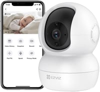 EZVIZ WiFi IP Beltéri Biztonsági Kamera 1080P - Forgatható Bébiőr Kétirányú Hanggal, Mozgásérzékelővel és Éjjellátóval, Alexa Kompatibilis 1