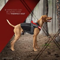 EzyDog Thermax Kutyakabát - Vízálló Téli Mellény Fekete Színben, Rugalmas Anyag, Fényvisszaverő Elemekkel, L Méret 7