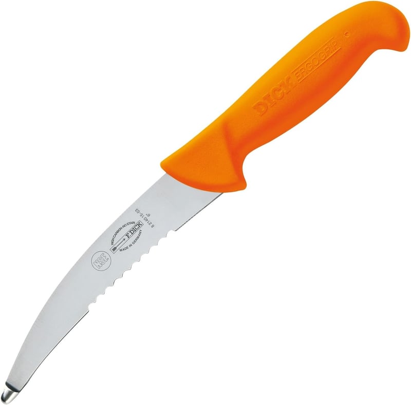 F.Dick ErgoGrip rozsdamentes vágókés 15cm X55CrMo14 acél narancssárga
