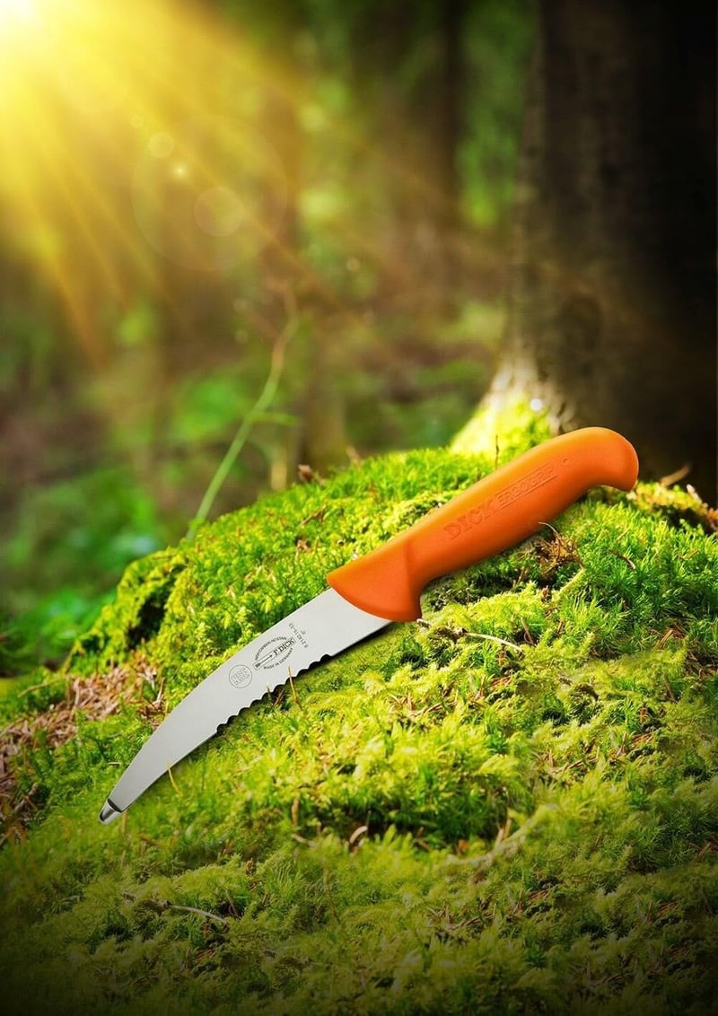 F.Dick ErgoGrip rozsdamentes vágókés 15cm X55CrMo14 acél narancssárga