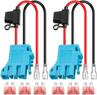 Exogio Kábelköteg Csatlakozó 12V Peg-Perego Járművekhez - 12AWG Vezeték Biztosítékkal, Akkumulátor Adapter Gyerekjárművekhez, Kék 1