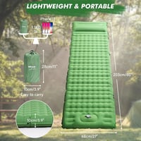HiiPeak Camping Légágy Integrált Párnával és Lábpumpával 6