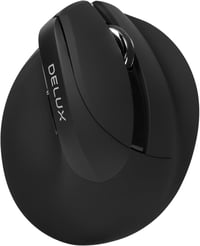 DeLUX M618MINI Ergonomikus Vezeték Nélküli Egér - Újratölthető Vertikális Egér Kis Kezekhez, 6 Gomb, 4000 DPI, Bluetooth 5.2/2.4G Kettős Mód 8