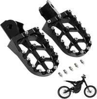 JFG RACING Motoros Lábtartó - CNC Alumínium Széles Pedálok Sur Ron Light Bee és CRF150F/230F Modellekhez, Fekete 2