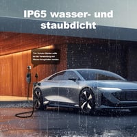 VDLPOWEREU Type 2 Elektromos Autó Töltőkábel 3,6 kW, 5m, LED Kijelzővel, 6A-16A Állítható, Hordozható, IP65 Vízálló, EU Schuko Csatlakozó 12