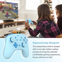 PXN 9607X vezeték nélküli Switch kontroller - Turbo, NFC, rezgés, giroszkóp - PC és OLED kompatibilis - Cián 6