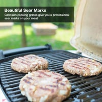 Weber Q2000 sorozathoz való Onlyfire öntöttvas grillrács, 2 darabos szett 5