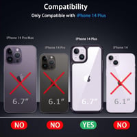 iPhone 14 Plus Védőtok Kék Szett: Tok, Képernyő- és Kameravédő 7