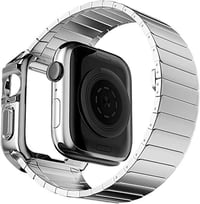 Apple Watch kompatibilis óraszíj szett, 2 db, fekete-ezüst 4