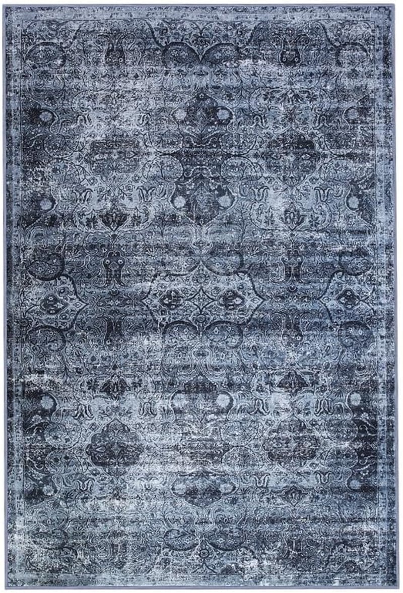 Rövid Szálú Kasmír Hatású Szőnyeg 	122x183CM- Csúszásmentes, Mosható, Extra Puha Szőnyeg Gumi Hátlappal Nappaliba, Hálószobába, Étkezőbe - Barna