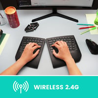 Perixx PERIBOARD-624B Vezeték Nélküli Ergonomikus Split Billentyűzet Állítható Dőlésszöggel - Lapos Gombokkal - US Angol Kiosztás 4