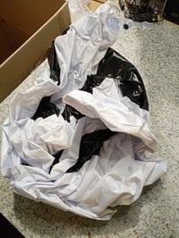 Minge de Fotbal Gonflabilă MAIGIEE XXL cu Diametrul de 80 cm, Minge de Joacă Mare pentru Copii și Adulți, Alb-Negru 3