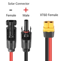 Napelem XT60 Csatlakozó Kábel 12AWG 60cm - Napenergia Adapter 3