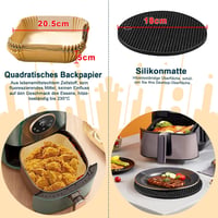 COSORI és Cecotec XXL légkeveréses sütő kiegészítő szett 12 db-os, 22 cm-es 6