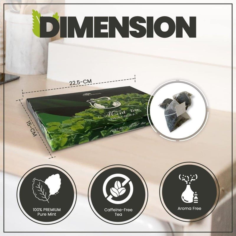 BIOLOGIQUE Prémium Méregtelenítő Mentatea - 40db Koffeinmentes, Antioxidáns Teafilter
