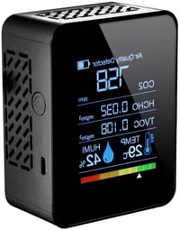 Bekasa 5 az 1-ben CO2 mérő és levegőminőség ellenőrző színes kijelzővel 4