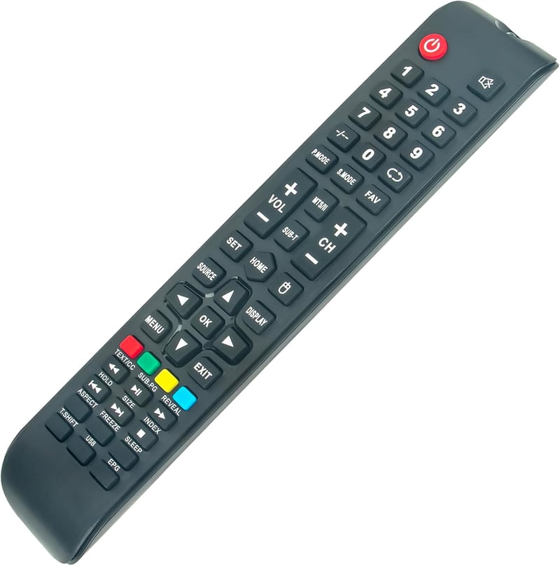 ALLIMITY Távirányító Nordmende TV-hez - Kompatibilis ND28S3200M, ND32S3600, ND43S3200M és Smart TV modellekhez - 10m hatótávolság