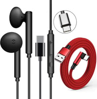 Căști USB-C BASS rezistente la apă cu microfon și control al volumului 1