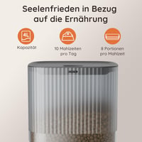 WOPET 4L WiFi Automata Macska Etető - Applikációs Vezérlés, Lassú Etetés, Hangfelvétel, Napi 1-10 Étkezés Macskáknak és Kutyáknak 7
