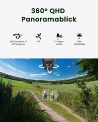 ANRAN G1 2K Kültéri Biztonsági Kamera SIM Kártyával és Napelemmel - 360° Forgatható, Akkumulátoros, Éjjellátó, Mozgásérzékelős + 32GB SD  8