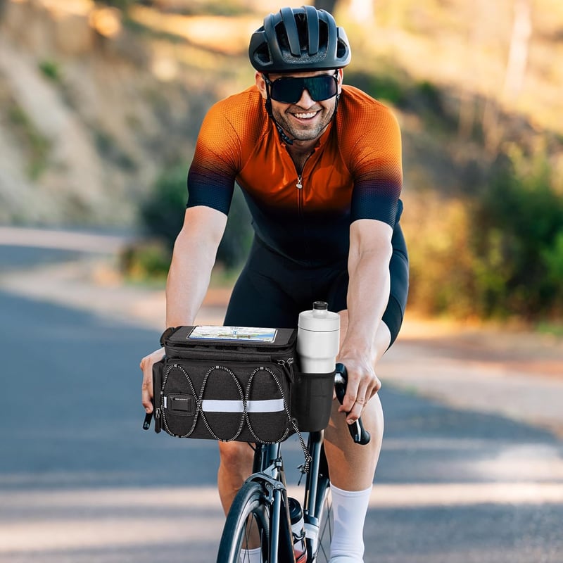Witnewrage 6L-es E-bike kormánytáska telefontartóval és esővédővel