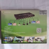 XYKJOBC HDMI Matrix 4x4 - 4K 60Hz Elosztó, 4 Bemenet 4 Kimenet, RS232 EDID Kapcsoló, Kompatibilis TV, Projektor, DVD Lejátszó 3