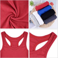 FEPITO 6 db női pamut crop top, ujjatlan sportmelltartó 3
