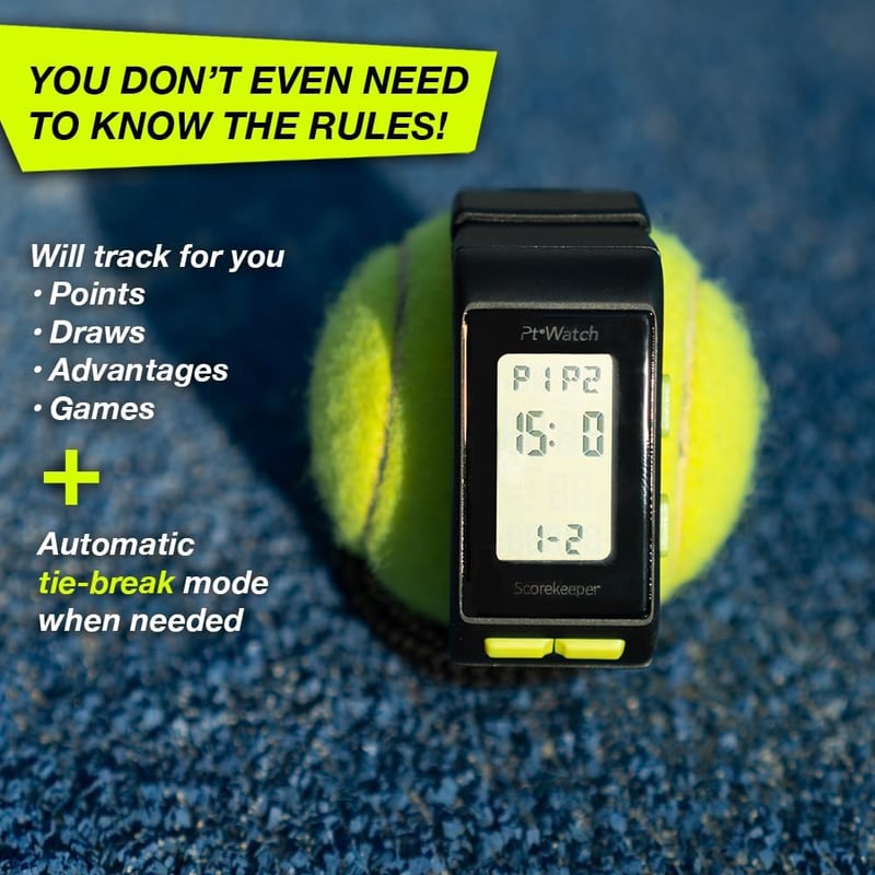 Digitális pontszámláló teniszhez és padelhez - PT Watch sportóra