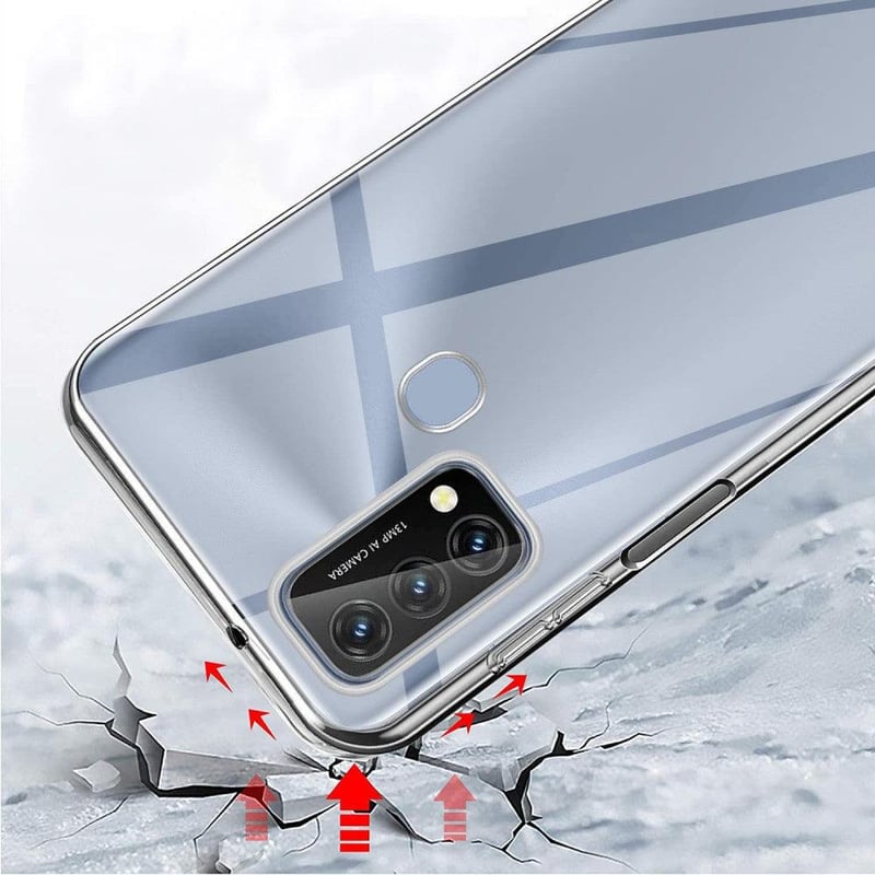 Blackview A50 Átlátszó Tok Rózsaszín Nyakpánttal