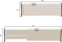 ARyee Bővíthető Fiókrendező Szett 4db - Állítható Műanyag Elválasztók Konyhába, Fürdőbe, Irodába, Hálószobába - Tartós Fiókszervező Rendszer 4