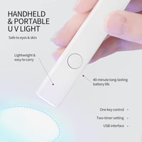 Saviland Mini UV LED Lámpa Gél Körmökhöz - Újratölthető, Bőrvédő, Hordozható Körömszárító 6