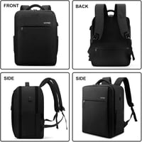 HOMIEE Ryanair Méretű Vízálló Laptop Hátizsák 40x20x25cm, 15,6" Fekete 8