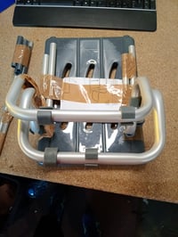 MSV Izvlačiva sjedalica za kadu aluminij i plastika antracit 55-70 x 18 x 26 cm nosivost 150 kg sjedalica za kadu 3