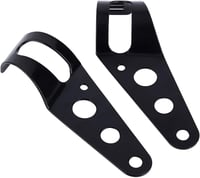 Univerzális 7" sárga LED motorkerékpár fényszóró fekete tartóval, 12V 9