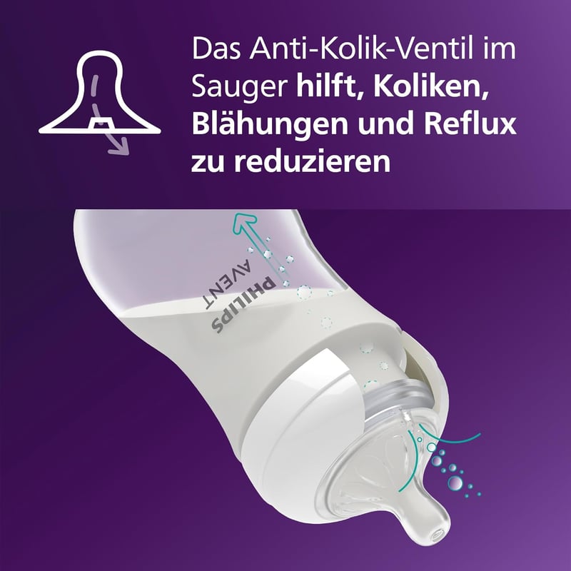 Philips Avent Natural Response Újszülött Ajándékszett - 4 Cumisüveg, Ultra Puha Cumi és Üvegmosó Kefe, 0-12 Hónapos Babáknak, BPA-mentes