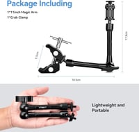 UTEBIT 11" Magic Arm kamera rögzítő, 2kg teherbírás, DSLR és GoPro kompatibilis 6