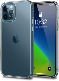 Apple iPhone 12 Pro Max Átlátszó Ütésálló Tok Edzett Üveggel 9