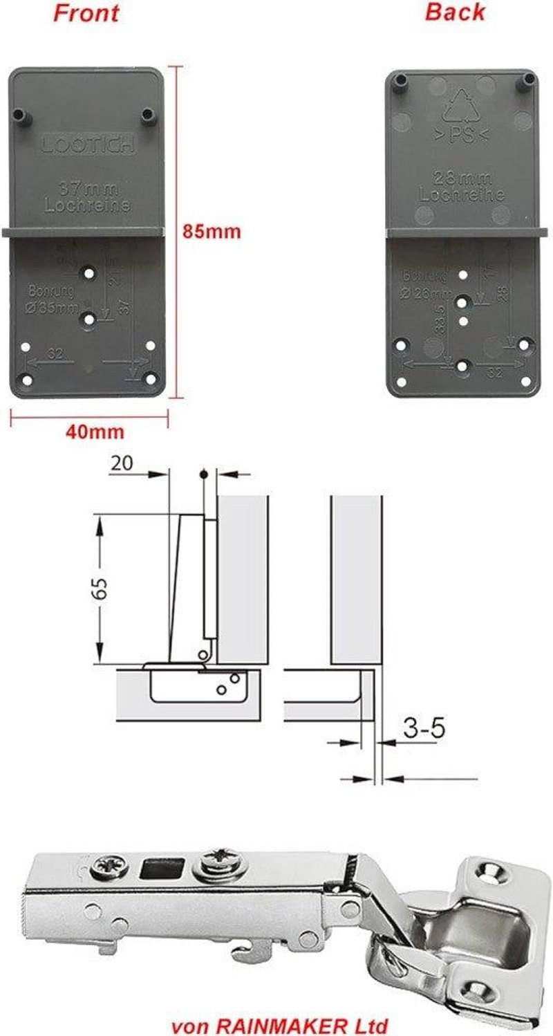 Blum 110° Hidraulikus Zsanér Szett - 8db Lágyzáró Ajtópánt Teljes Fedésű