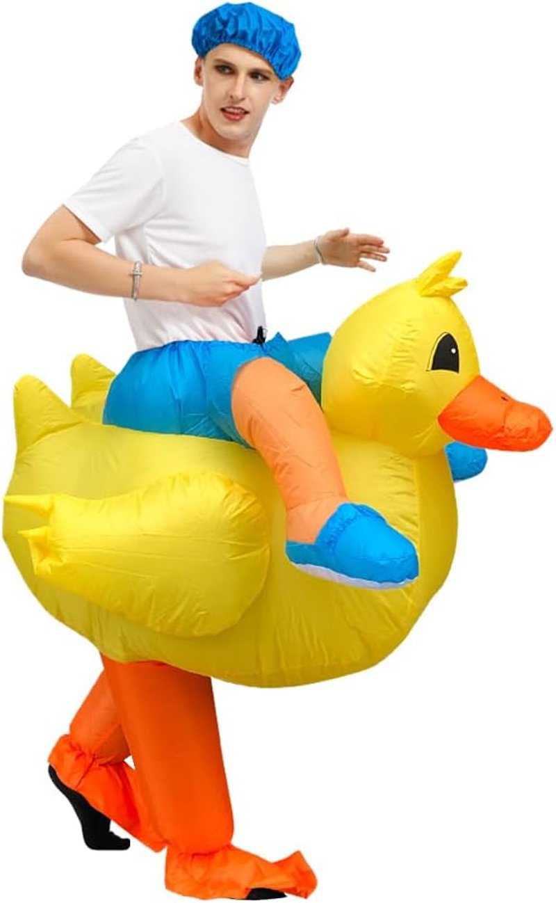 JASHKE Felfújható Kacsa Jelmez Felnőtteknek - Vicces Halloween Kosztüm