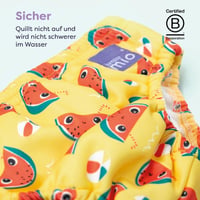 Bambino Mio Újrahasználható Úszópelenka Babáknak és Kisgyermekeknek, Sárgadinnye Mintás, XL Méret (2+ év), Fiúknak-Lányoknak 4