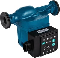 KATSU Tools Keringető Szivattyú 90W - Állítható Teljesítményű Fűtési Cirkulációs Szivattyú Radiátorokhoz és Központi Fűtésrendszerekhez, Réz 8