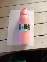 Nerezová termoska SIGG Shield ONE Playful Peach na sýtené nápoje, nepriepustná, bez obsahu BPA, ružová, 1 l 2