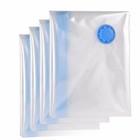 figg XXL Vákuumzsák Paplanhoz és Ruhához – 4 db (készletből), 100 x 80 cm, Légmentes Szeleppel és Feliratozható Címkékkel 2
