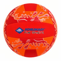 Minge de volei pe plajă din neopren Schildkröt Fun Sports, mărimea 5, diametru 21 cm, cu suprafață textilă — Portocaliu și roșu (stare: vezi a 2-a fotografie) 1