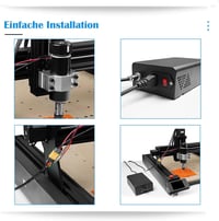 Twotrees 500W CNC Orsómotor 12000 RPM Léghűtéses Kefe Nélküli Motor Beépített Vezérlőegységgel Gravírozáshoz, Maráshoz és Fúráshoz 5