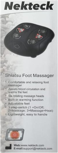 Nekteck Elektromos Talpmasszírozó - 18 Gömbös Shiatsu Melegítő Funkcióval és Érintővezérléssel 10