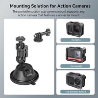 GoPro és DJI kamera rögzítő dupla tapadókorongos autós szélvédőtartó - SMALLRIG 4193 2