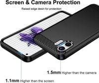 Nothing Phone 2 Fekete Ütésálló Ultravékony Védőtok 2
