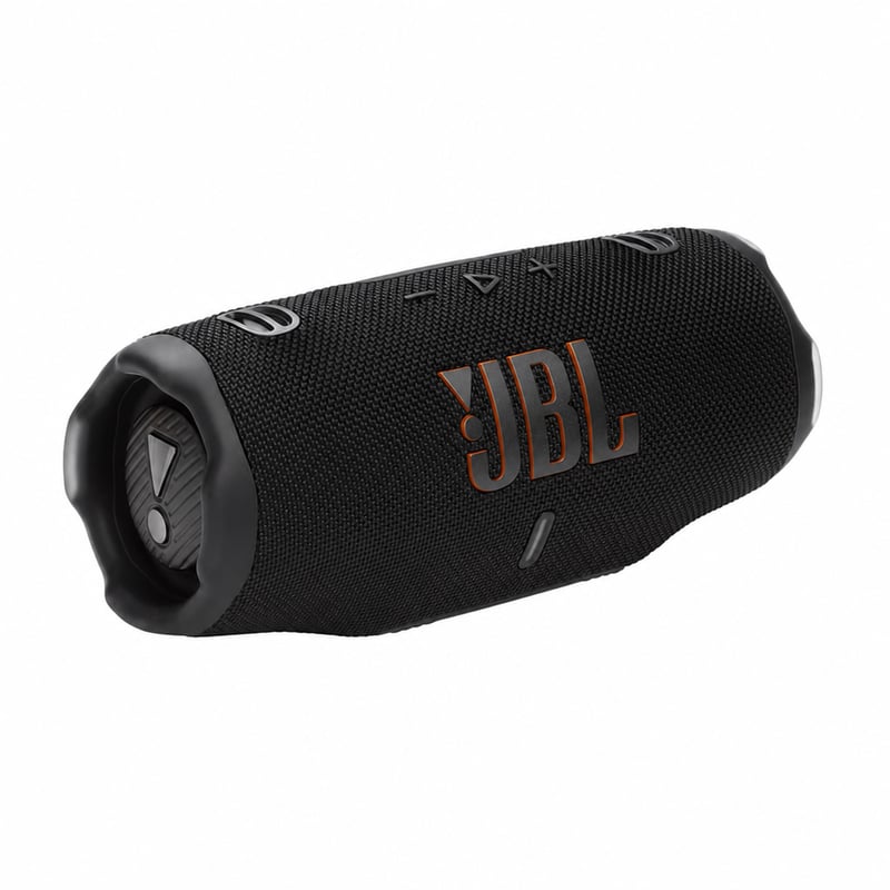 JBL Charge 6 hordozható Bluetooth hangszóró fekete — — hibás, alkatrésznek: nem kapcsol be, nem reagál a gombra (állapot: lásd a 2. képet)